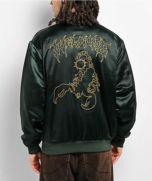 Hunter green bomber jacket best sale