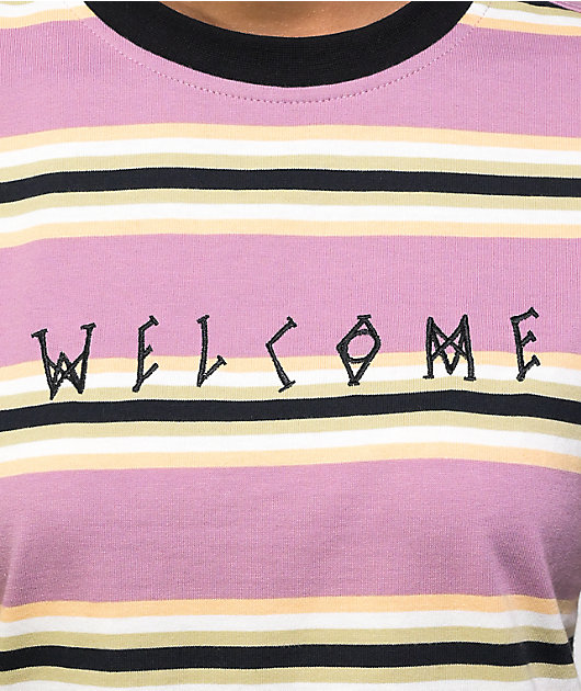 Welcome Vineyard Stripe Long Sleeve T-Shirt