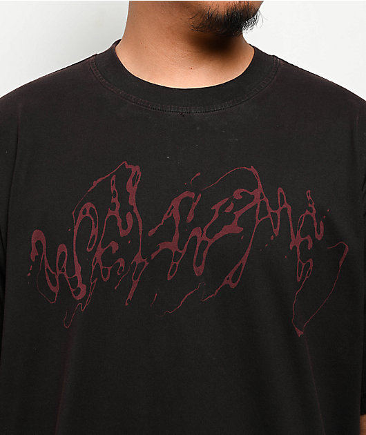 Welcome Weep Overprint Black Wash T-Shirt