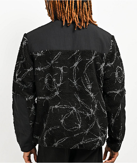 Welcome Wire Black Sherpa Jacket | Zumiez