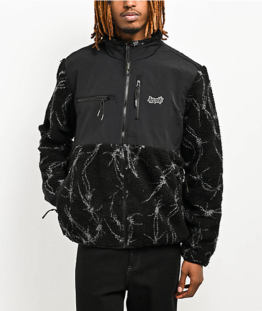 Welcome Wire Black Sherpa Jacket | Zumiez