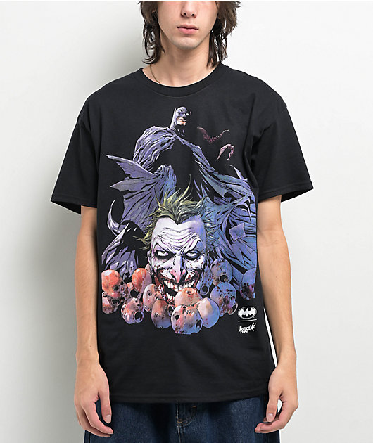 Welcome x Batman Heads Up Black T-Shirt | Zumiez