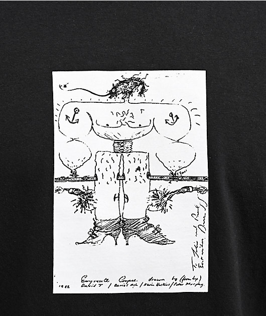 Welcome x Bauhaus Exquisite Corpse Black T-Shirt | Zumiez