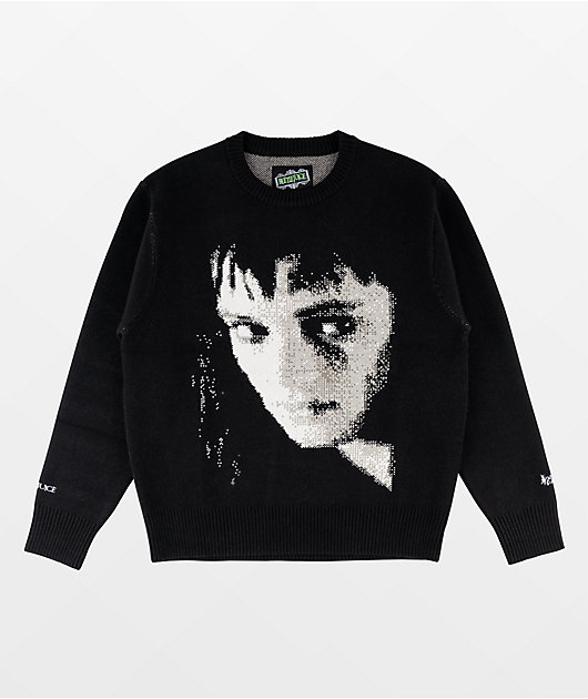 Welcome x Beetlejuice Lydia Black Sweater | Zumiez