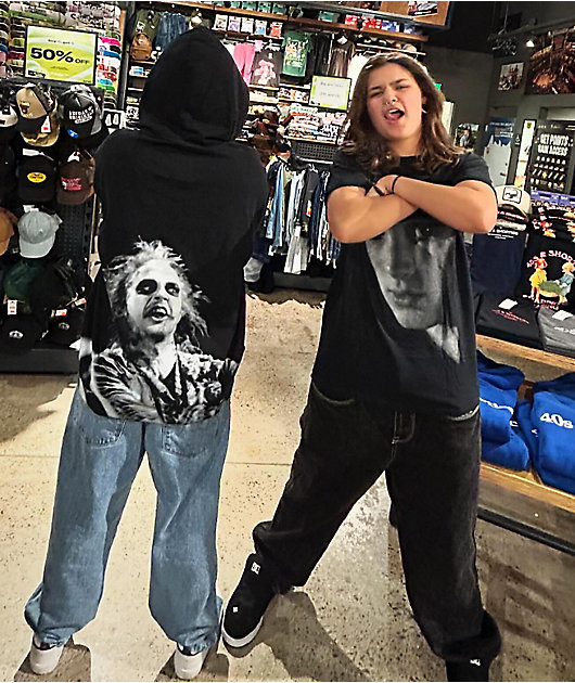 Welcome x Beetlejuice Lydia Black T-Shirt | Zumiez