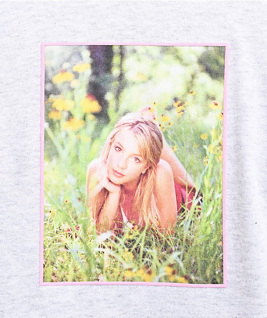 Welcome x Britney Spears Daisies Grey T-Shirt | Zumiez