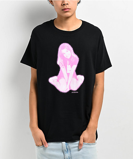 Welcome x Britney Spears Flower Black T-Shirt | Zumiez