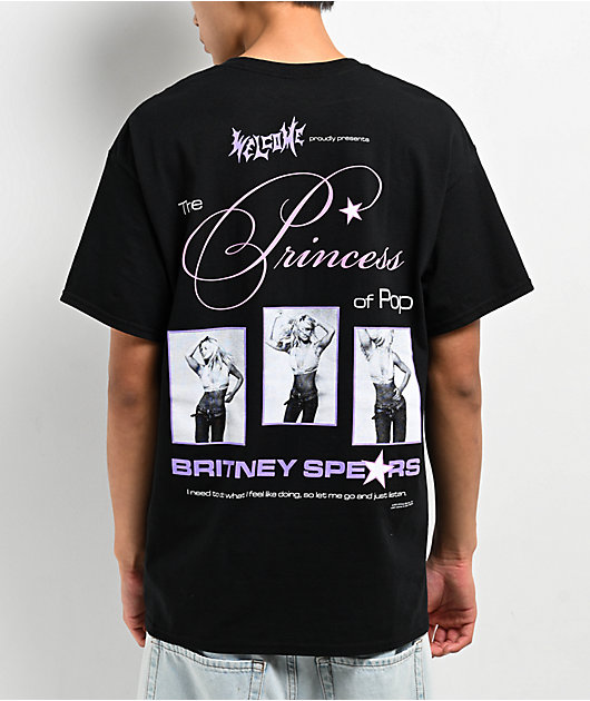 Welcome x Britney Spears Princess Black T-Shirt | Zumiez