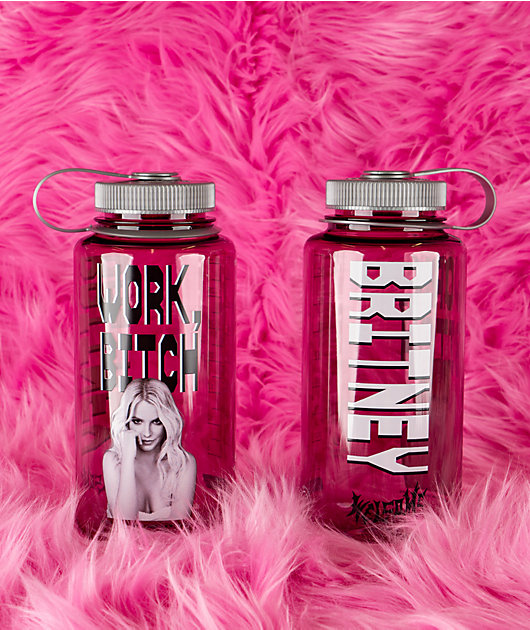 Welcome x Britney Spears Work Bitch Pink Nalgene Water Bottle