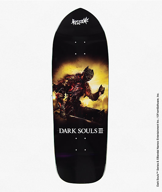 Welcome x Dark Souls Cinders Crossbone 10.5 Skateboard Deck