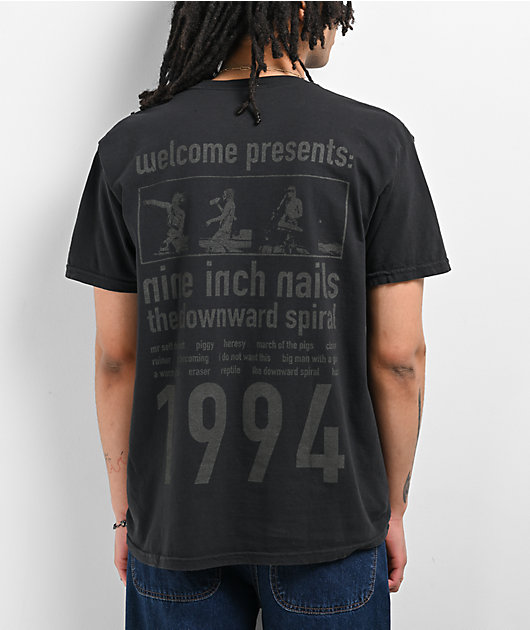 Nine Inch Nails Mens Hiclol Graphic selling T-Shirt Black White Crew Neck Tee XL