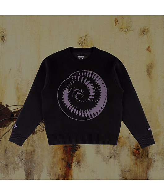 Welcome x Nine Inch Nails Spiral Black Knit Sweater | Zumiez