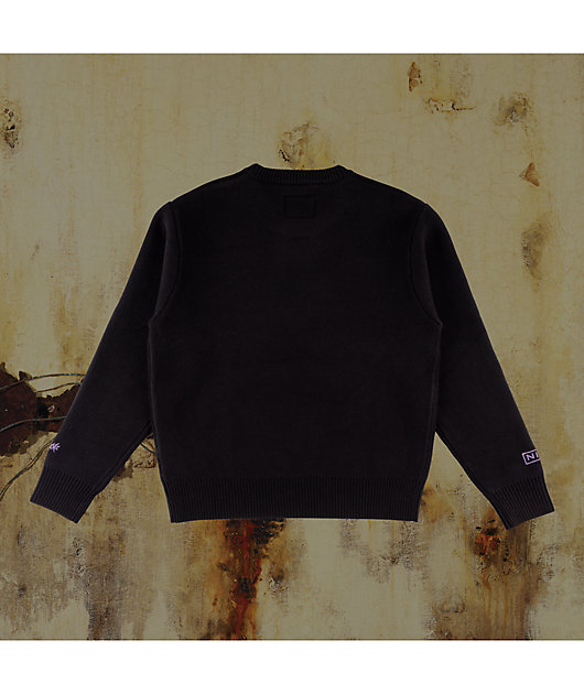 Welcome x Nine Inch Nails Spiral Black Knit Sweater | Zumiez