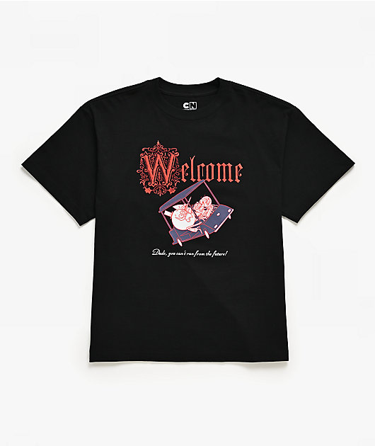 Welcome x Regular Show Golf Cart Black T-Shirt