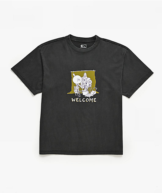 Welcome x Regular Show Mordecai Charcoal Wash T-Shirt