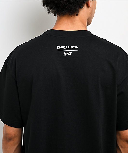 Welcome x Regular Show Rigby Black T-Shirt