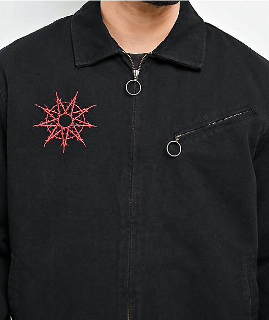 Welcome x Slipknot Self Titled Black Canvas Jacket | Zumiez