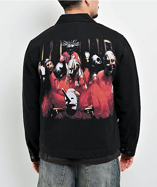 Welcome x Slipknot Self Titled Black Canvas Jacket | Zumiez