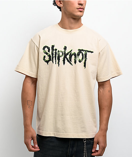 Welcome x Slipknot Tomorrow Beige Boxy T-Shirt | Zumiez