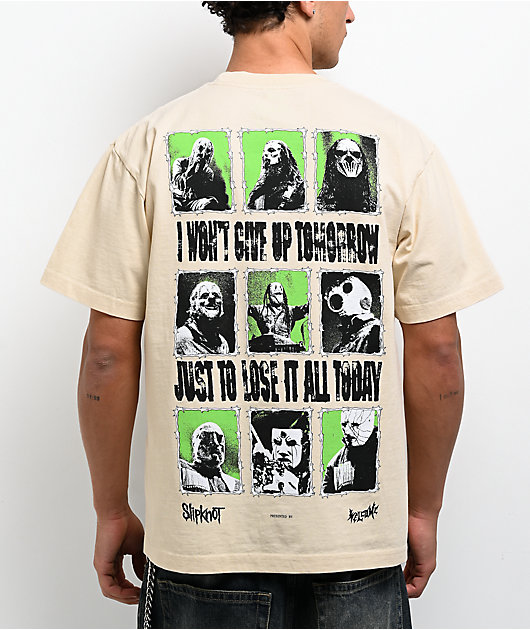 Welcome x Slipknot Tomorrow Beige Boxy T-Shirt | Zumiez