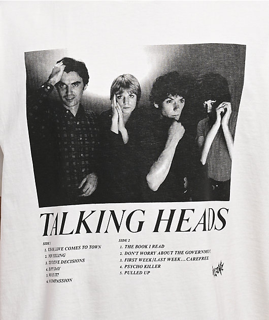 Welcome x Talking Heads Track List White T-Shirt | Zumiez
