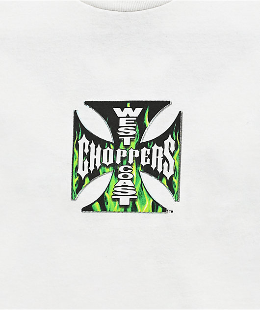 West Coast Choppers Fiery Fill White T-Shirt