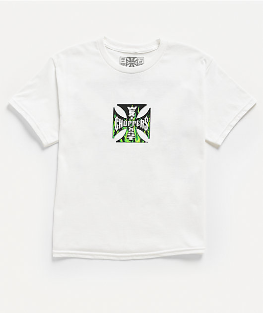 West Coast Choppers Fiery Fill White T-Shirt