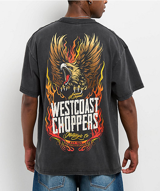 West Coast Choppers Gold Standard Black Wash T-Shirt | Zumiez