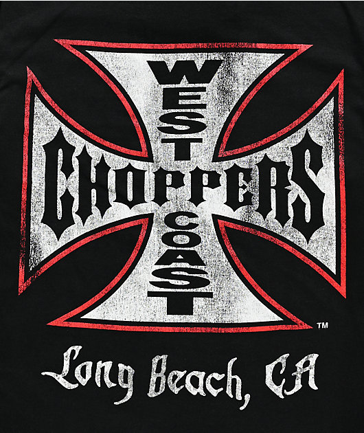 West Coast Choppers Kids Flat Logo Black T-Shirt