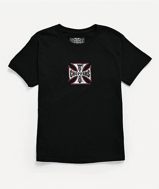 West Coast Choppers Kids Flat Logo Black T-Shirt