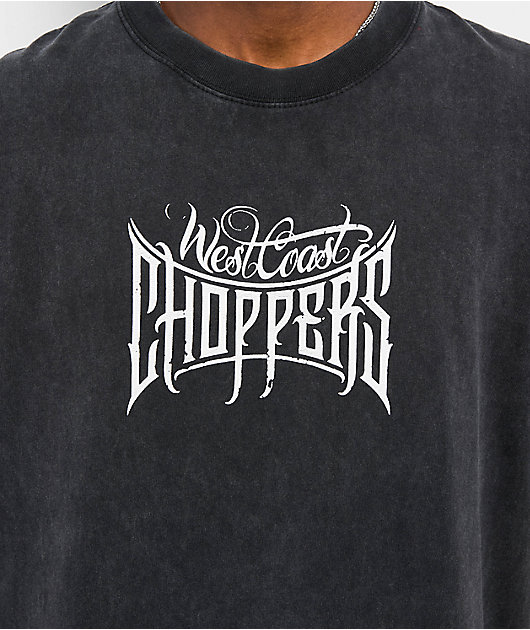 West Coast Choppers Long Beach CA Black Wash T-Shirt | Zumiez