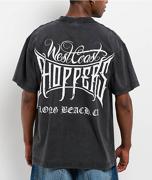 West Coast Choppers Long Beach CA Black Wash T-Shirt | Zumiez