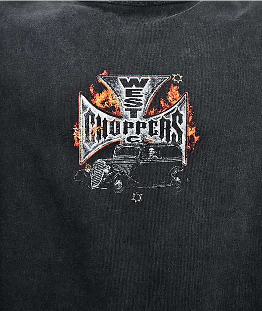 West Coast Choppers Original Outlaw Black Wash T-Shirt