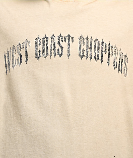 West Coast Choppers Silver To White Natural Wash T-Shirt
