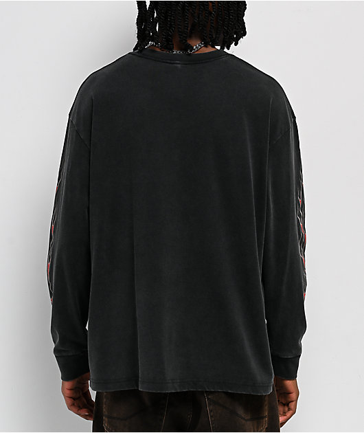 West Coast Choppers Sleight Of Hand Black Wash Long Sleeve T-Shirt