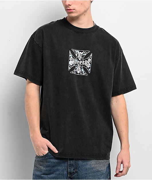 West Coast Choppers Spirits Black Wash T-Shirt | Zumiez