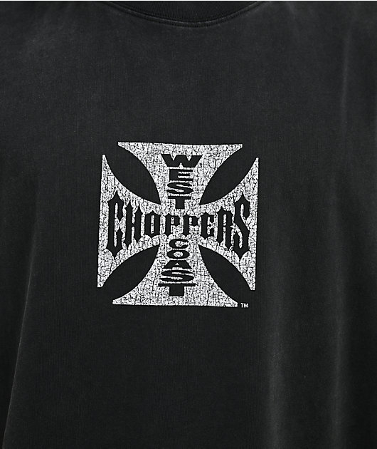 West Coast Choppers Triple Threat Black Wash Tank Top