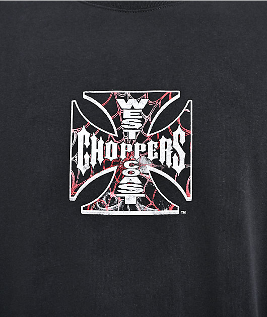 West Coast Choppers Webbed Black T-Shirt