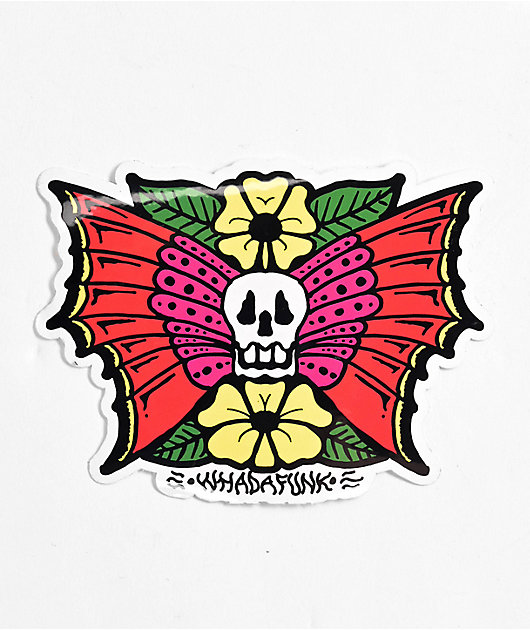 Whadafunk Butterfly Sticker | Zumiez