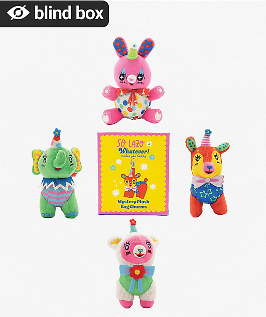 Whatever! x So Lazo Party Animals Plush Bag Charm Blind Box