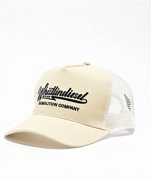 WhistlinDiesel Auto Shop White Trucker Hat | Zumiez