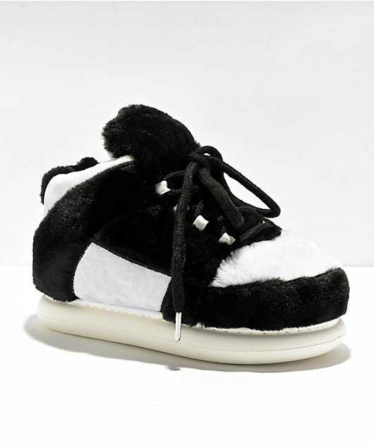 Wild Diva Slippy Black White Sneaker Slippers