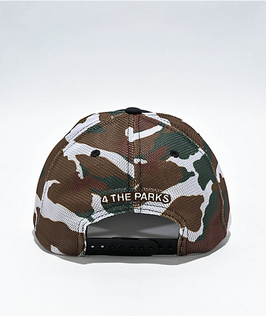 Wild Tribute Logo Camo Trucker Hat