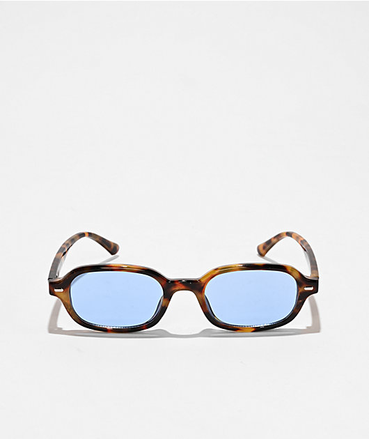 Willow Tortoiseshell & Blue Square Sunglasses