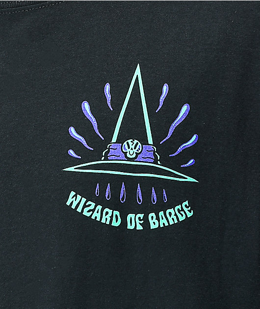 Wizard of Barge Castin' Spells Black T-Shirt