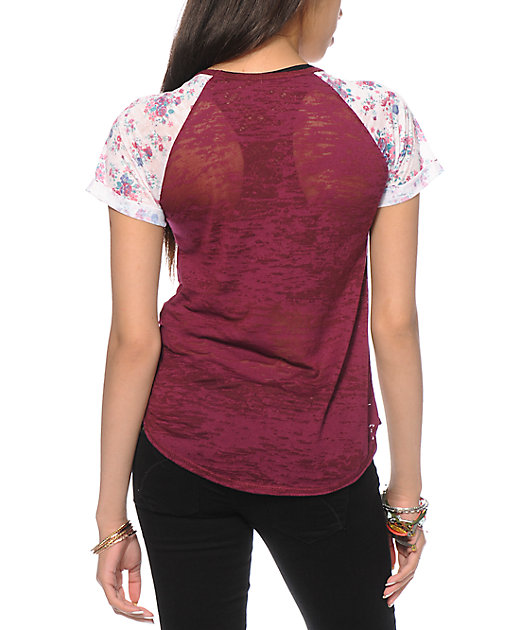 Workshop Floral Sleeve T-Shirt