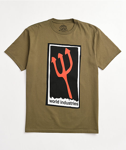 World Industries Banner Olive T-Shirt