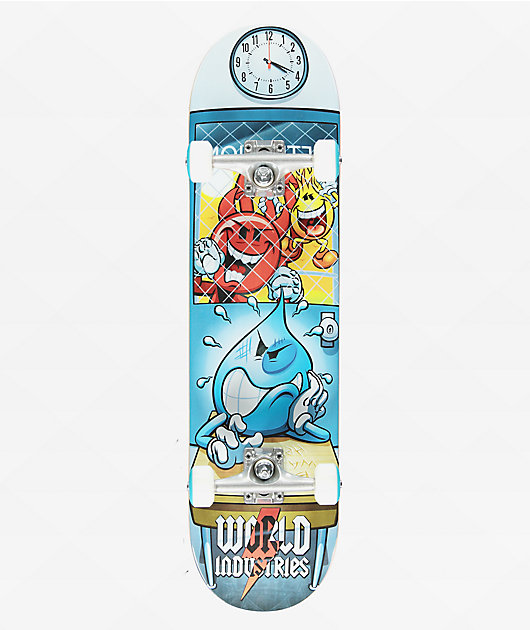 World Industries box + Wax wet Willy + Flameboy skateboard