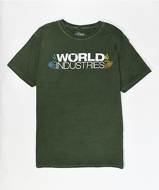 World Industries Logo Dark Green T-Shirt