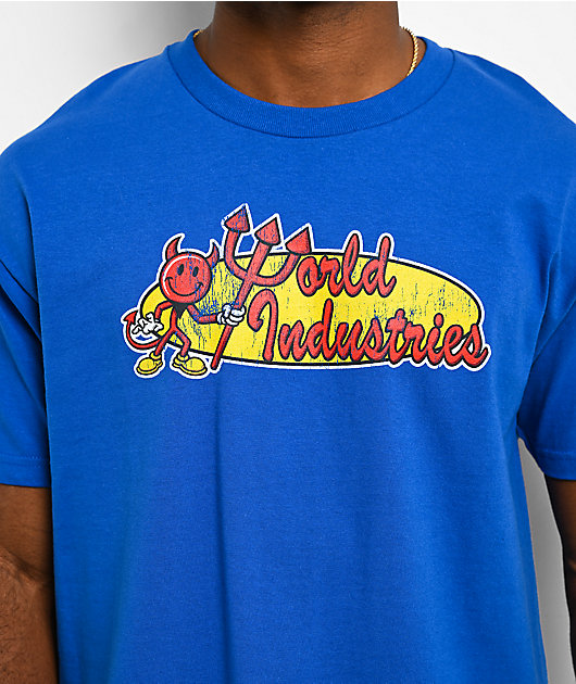 World Industries Oval World Corp Blue T-Shirt